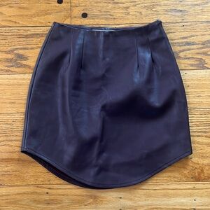 Faux Leather Skirt